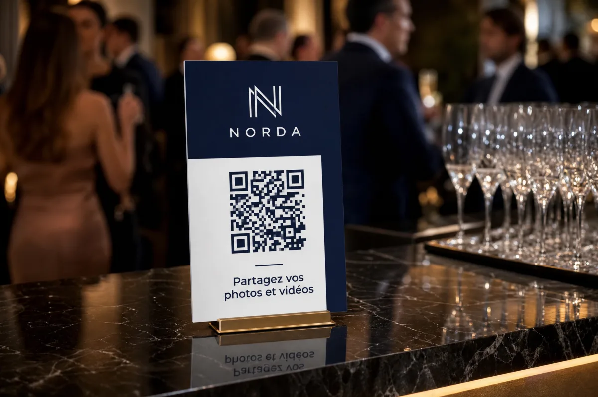 Your guests see your brand, from the QR code to the film