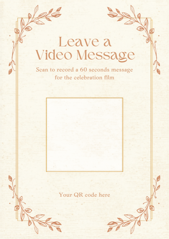 Any Celebration — Table card template