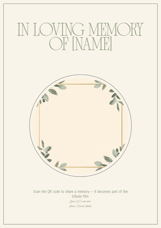 Celebration of Life — Flyer template