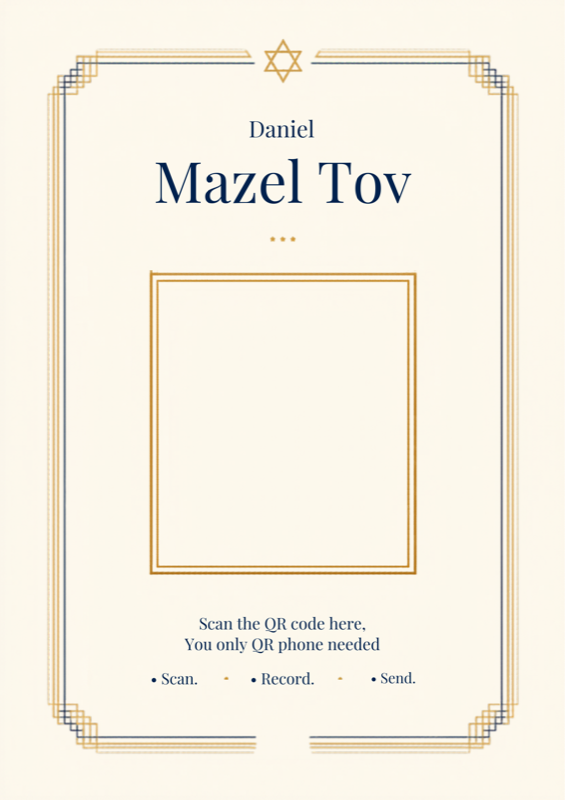 Bar / Bat Mitzvah — Flyer template