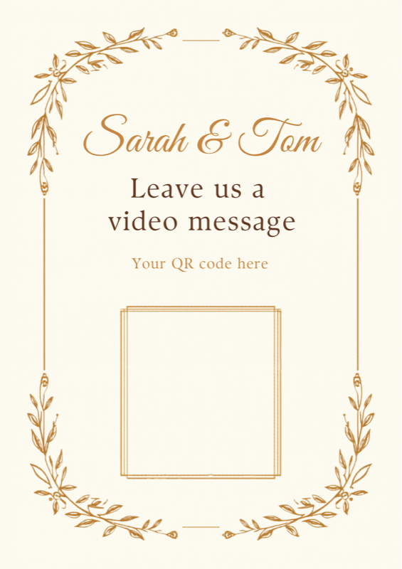 Wedding — Welcome sign template